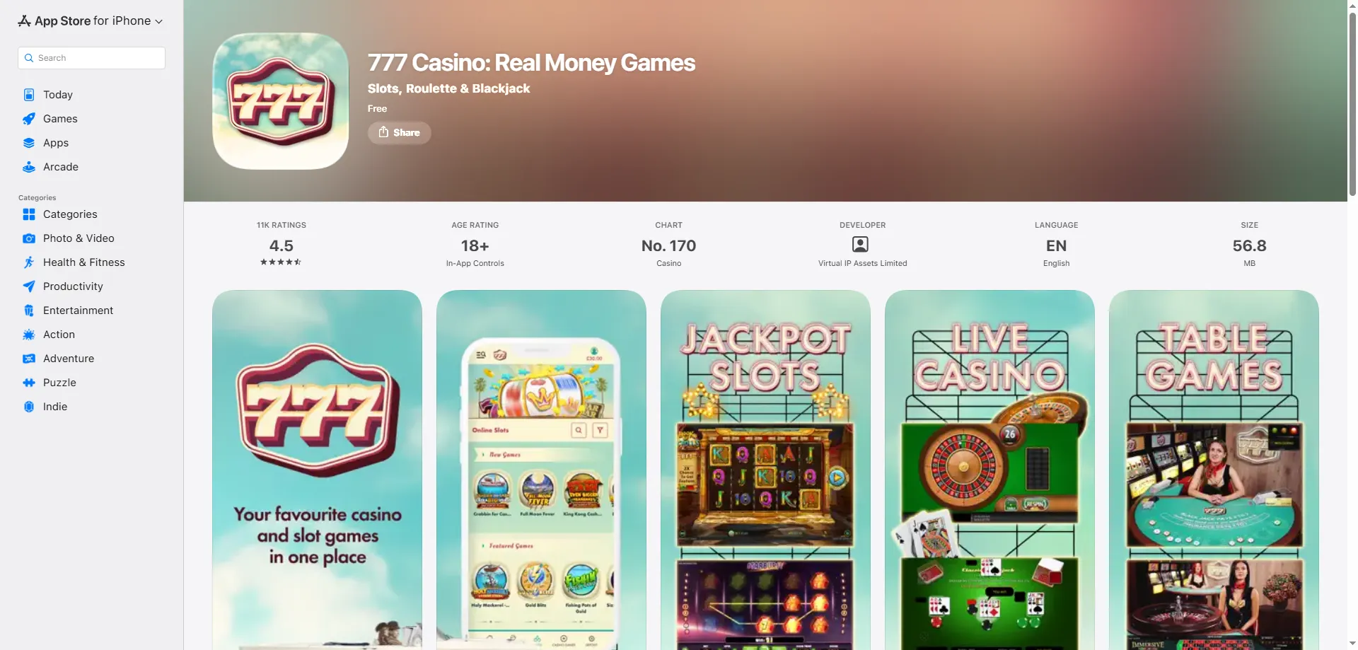 777 Casino mobile app overview &mdash; Android and iOS download 2026