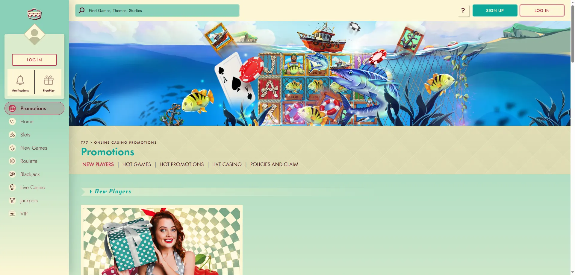 777 Casino welcome bonus and no deposit promo codes &mdash; 2026